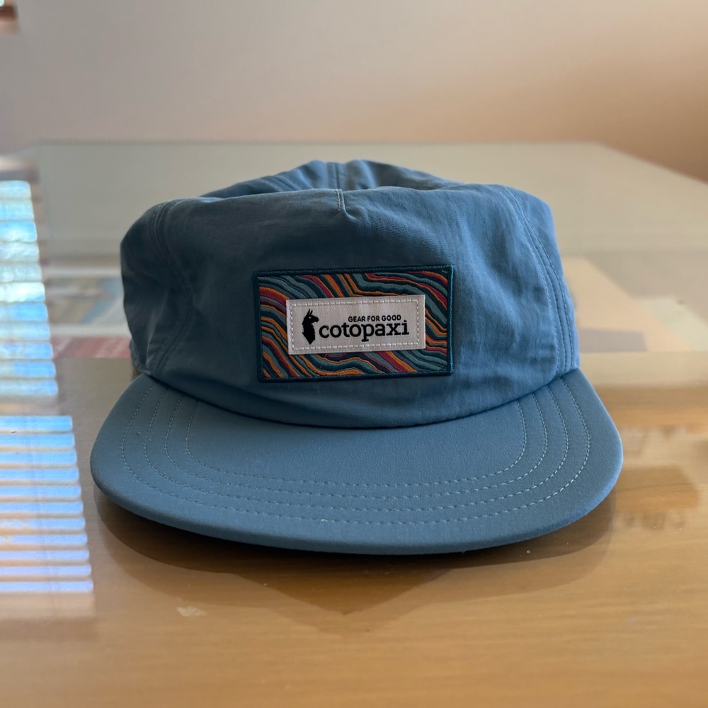 COTOPAXI Blue Flat Bill Hat // Making Waves Tech Hat